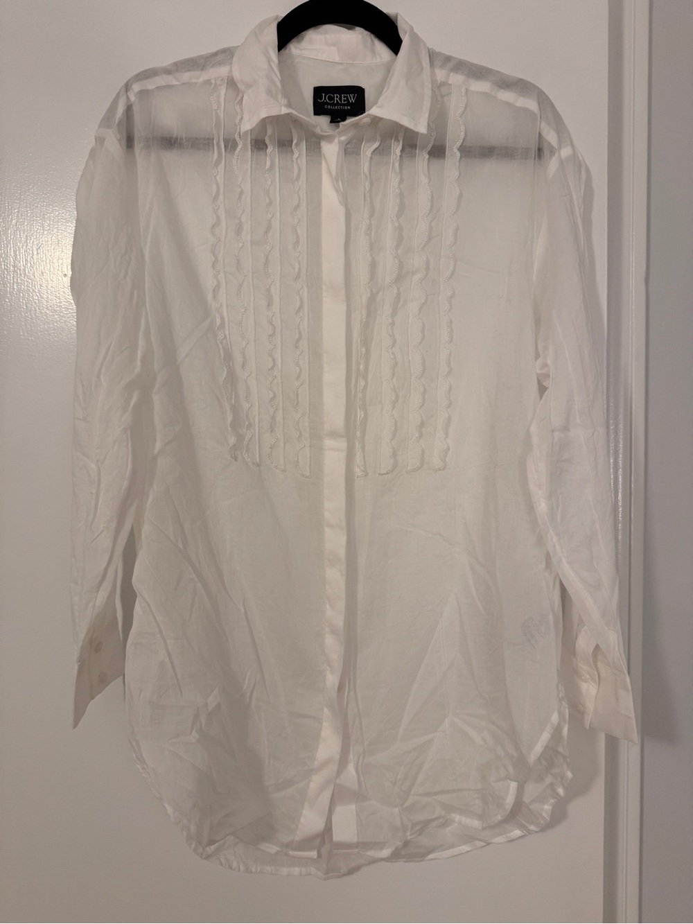 J. Crew White Button-Down Shirt